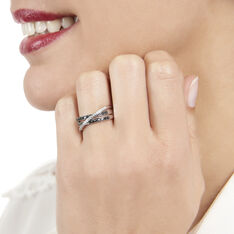 Bague Siracuse Or Blanc Et Diamants