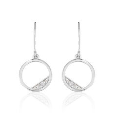 Boucles D'Oreilles Angelique Or Blanc