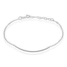 Bracelet Argent Rhodie Tube