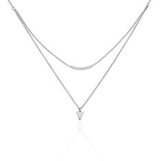 Collier Argent Double Chaines - Colliers Femme | Marc Orian