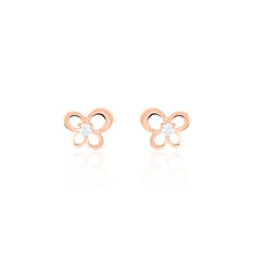 Boucles D'Oreilles Or Et Oxyde