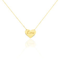 Collier Tihana Or Jaune C?Ur Message