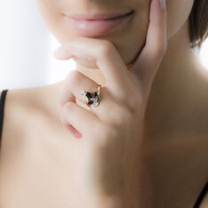 Bague Or Et Saphir Dahlia
