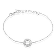 Bracelet Argent Rhodie Florenzia Cercle