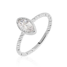 Bague Argent Rhodie Hermance