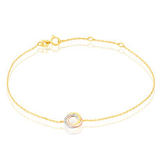 Bracelet Tiara Or Tricolore Et Diamants