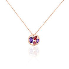 Collier Naoelle Or Rose Amethyste - Colliers Femme | Marc Orian