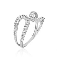 Bague Adriane Or Blanc Gouttes Et Oxydes