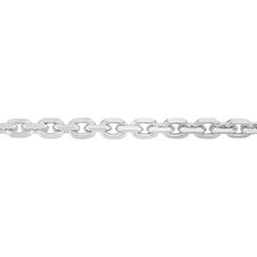 Chaine Argent Rhodie Maille Forcat