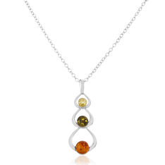 Collier Argent Trois Cercles Ambres - Colliers Femme | Marc Orian