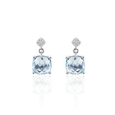 Boucles D'Oreilles Or Blanc Madison