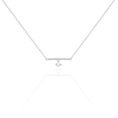 Collier Erine Argent Et Oxyde