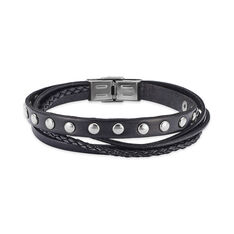 Bracelet Acier Paytone Cuir