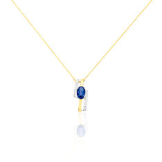 Collier Sylvia Or Bicolore Et Saphir - Colliers Femme | Marc Orian