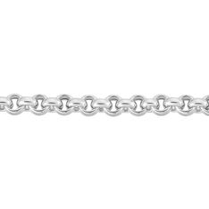 Chaine Argent Rhodie Maille Jaseron