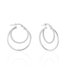 Creoles Argent Rhodie Marjorie