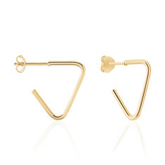 Boucles D'Oreilles Plaque Or Creole