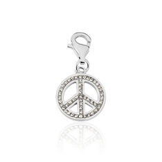 Charms Argent Et Strass