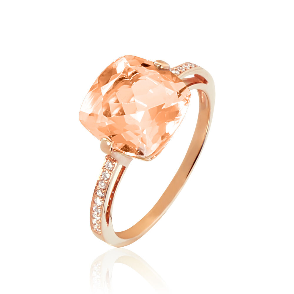 bague or jaune morganite bague or jaune morganite