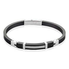 Bracelet Jourdan Acier Caoutchouc Cable