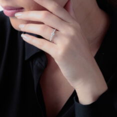 Solitaire Or Blanc Laetitia Diamant