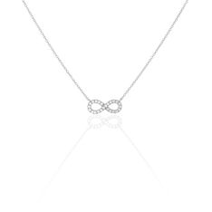 Collier Argent Rhodie Infini Oxyde
