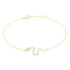 Bracelet Or Jaune Alvina Serpent
