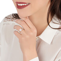 Bague Or Jaune Perle Oxyde