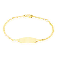Bracelet Identite Bebe Or Jaune Ericka - Gourmettes Enfant | Marc Orian