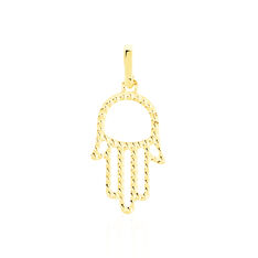 Pendentif Or Jaune Forme Main De Fatma
