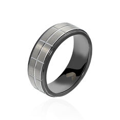 Bague Jourdan Homme Acier Noir