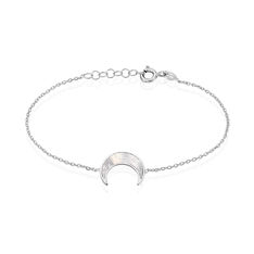 Bracelet Argent Rhodie Zea Motif Lune
