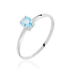 Bague Or Blanc Lily Topaze