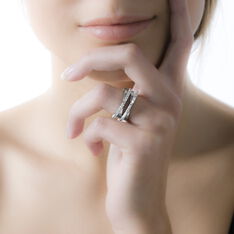 Bague Argent Rhodie Oxyde