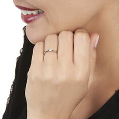 Solitaire Veronika Or Blanc Et Diamant - Bagues Solitaire Femme | Marc Orian