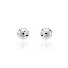 Boucles D'Oreilles Acier Puce Boules