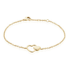 Bracelet Plaque Or Maille Forcat C?Urs