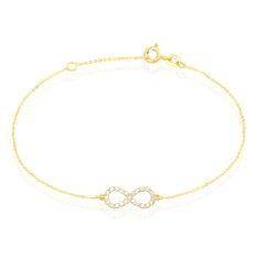 Bracelet Opus Or Jaune Infini Et Oxydes