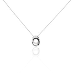 Collier Or Blanc Dasha Cercles Diamants