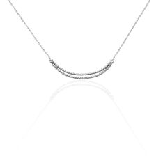 Collier Argent Rhodie Louviana Barrette