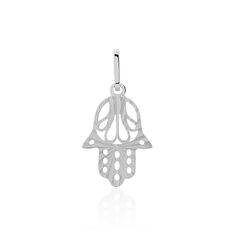 Pendentif Or Blanc Main De Fatma Fatima