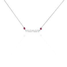 Collier Argent Rhodie Carli Ecriture Maman - Colliers Femme | Marc Orian