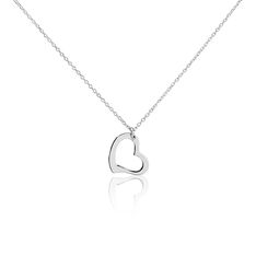 Collier Argent Rhodie Alba C?Ur