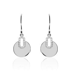 Boucles D'Oreilles Argent Lakshina Pendante Oxyde