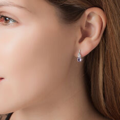 Boucles D'Oreilles Gaelle Or Blanc