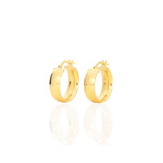 Creoles Or Jaune 6mm Diam 15mm