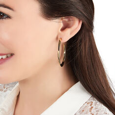 Demi Creoles Tamara Plaque Or Diam 53mm