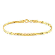 Bracelet Or Jaune Maille Anglaise
