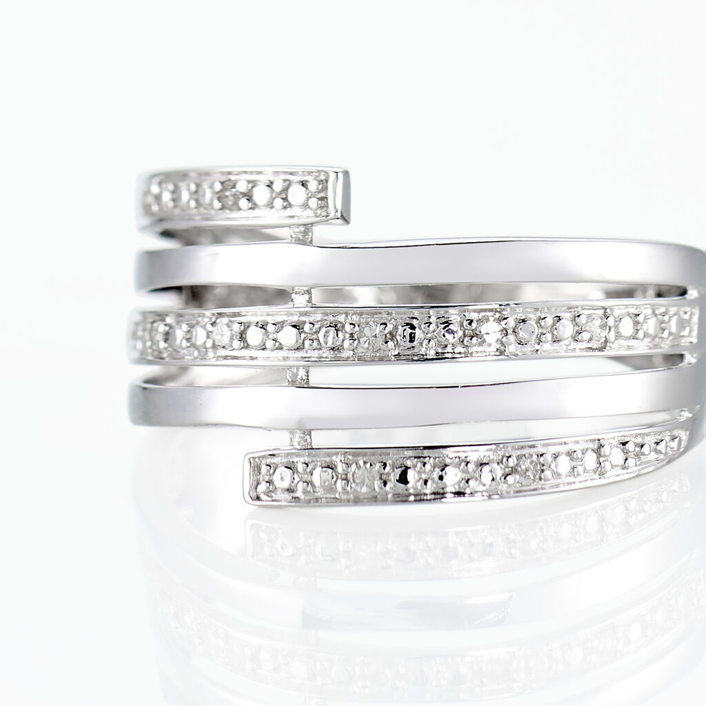 Bague Or Blanc Eleonore Large Diamants B3dfbdw254h Marc Orian