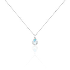 Collier Anatolie Or Blanc Poire Topaze - Colliers Femme | Marc Orian